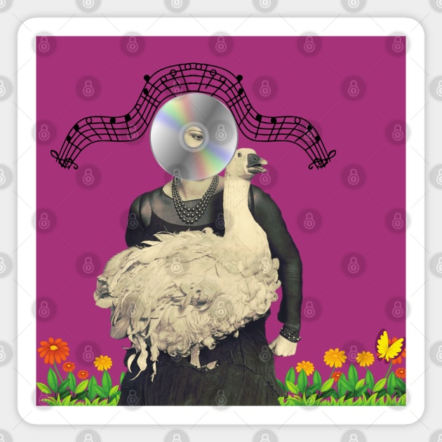 Opera Singer Goose with Supportive Mom | Mother's Day Sticker by Cosmic Story Designer